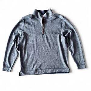Navy Blue Tommy Bahama Reversible quarter zip pullover sweatshirt Size XL